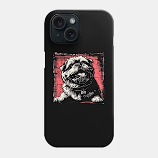 Retro Art Chow Chow Dog Lover Phone Case