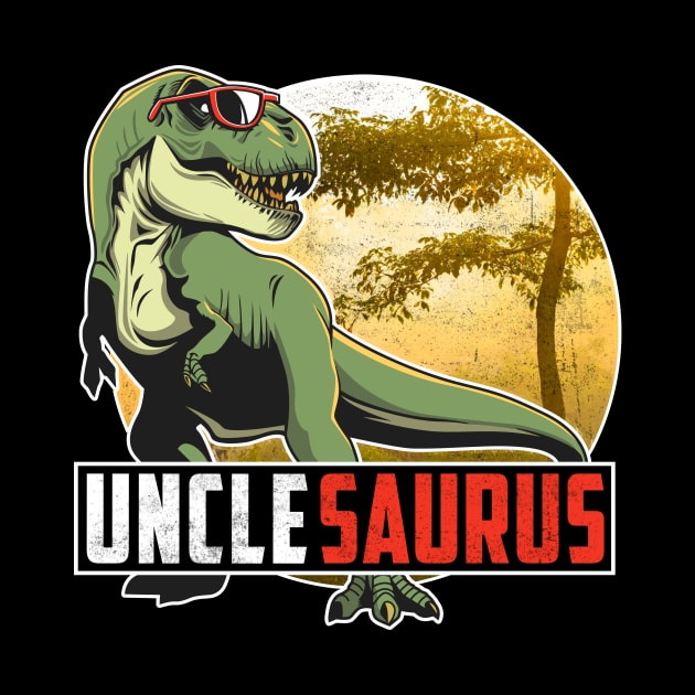 Unclesaurus T Rex Dinosaur Uncle Saurus Family Matching Men by MichelAdam