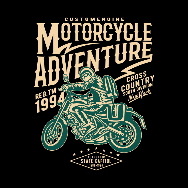 Motorcycle Adventure by RaptureMerch