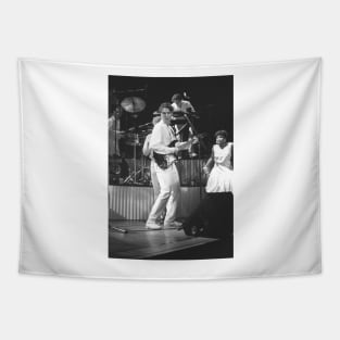 David Byrne BW Photograph Tapestry