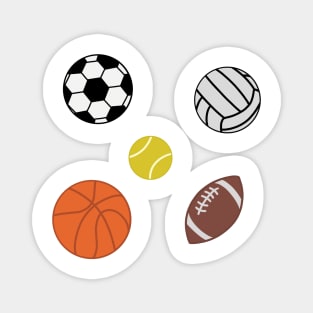 sport balls print design Magnet