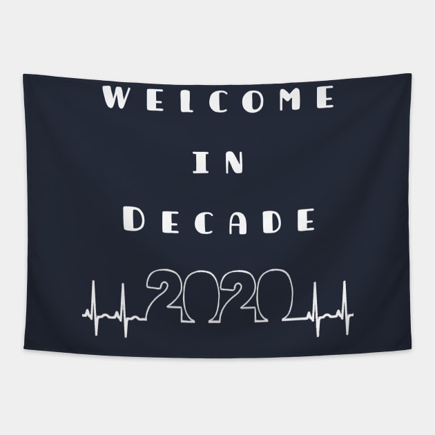 Cool welcome in Decade 2020 T-Shirt Tapestry by TATOH