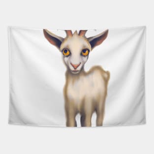 Cute Goat Drawing Tapestry