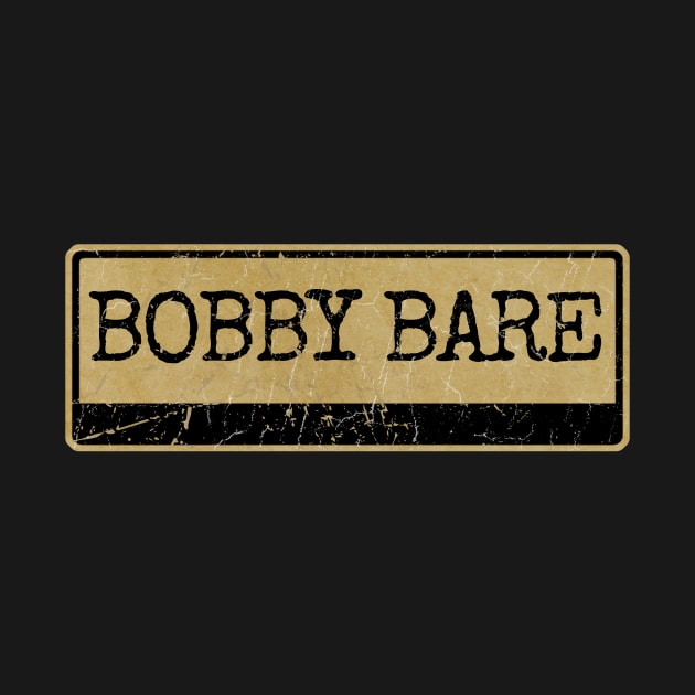 Aliska text black retro - Bobby Bare by Aliska