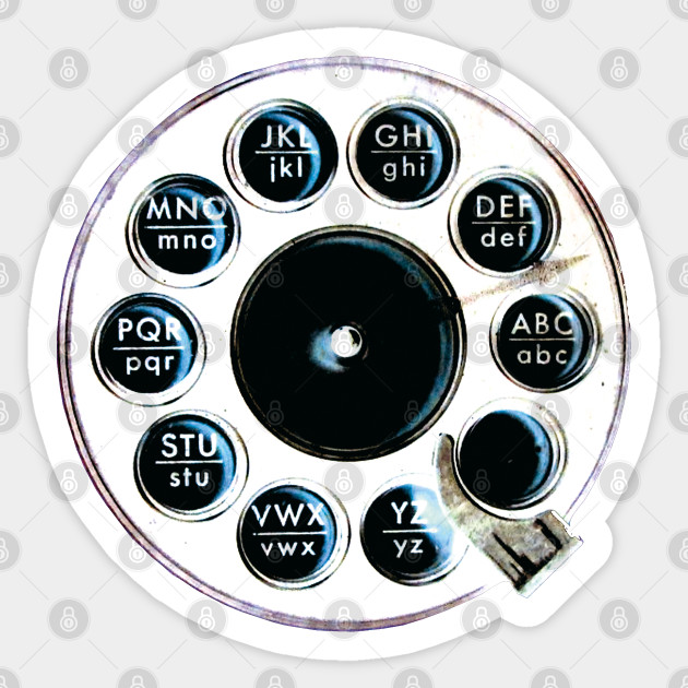 Retro Rotary Phone Retro Phone Sticker Teepublic