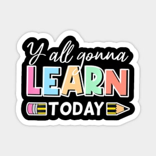 Learn Today Back To School Retro Teacher School Magnet