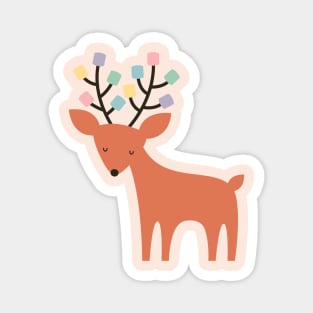 Deer Marshmallow Magnet