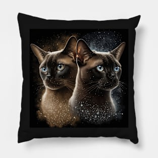 Burmese Cats Angels Pillow