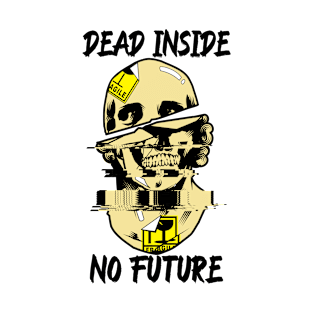 Dead Inside. No Future Glitch Art T-Shirt