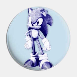 Sonic Pen Sketch Pin