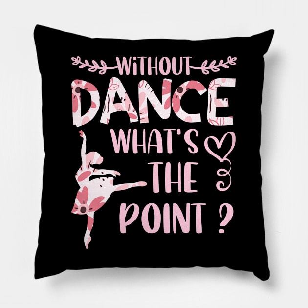 Special Occasion Matching ballerina for Pretty Youth Athletes cute flowers Pillow by greatnessprint