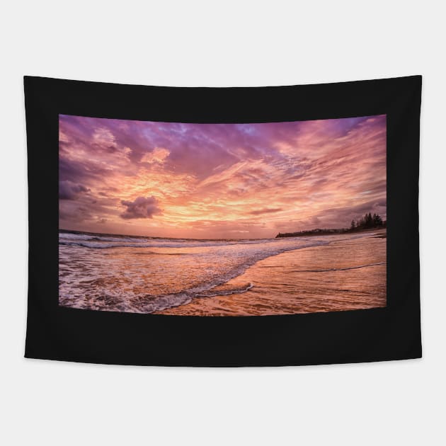 Sunrise Surf Tapestry by krepsher