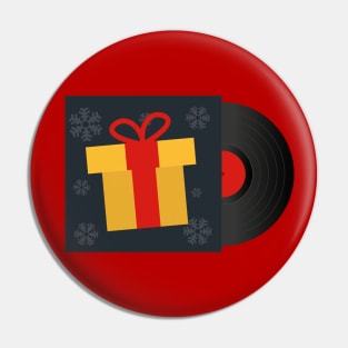 Retro Vinyl Music | Vintage Christmas Present Pin