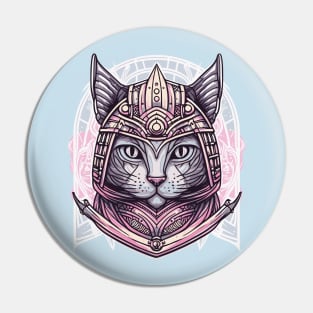 Cat Paladin Pin