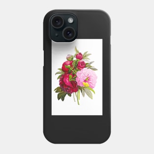 Peonies Art Floral Print Red Peonies Poster Blush Pink Peony Art Phone Case