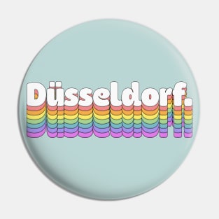 Düsseldorf \\\//// Retro Typography Design Pin