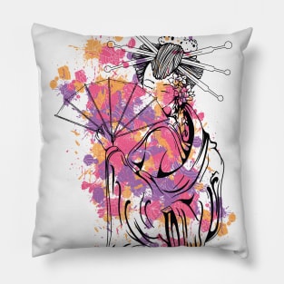 Oriental Girl Pillow