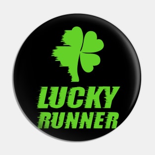 Lucky Runner St. Patrick's Day Funny Pin