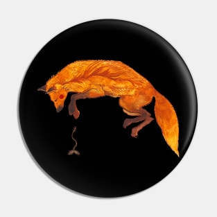 Jumping fox Pin