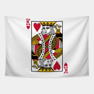 King/Queen | Matching Couples Husband Wife Bridal Wedding Newlywed T-Shirts Tapestry