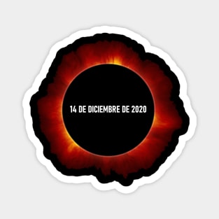 Solar Eclipse December 14, 2020, Chile, Argentina, Spanish Magnet