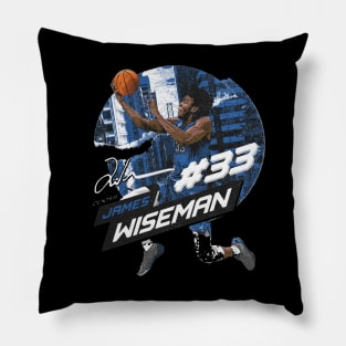 James Wiseman Golden State City Emblem Pillow