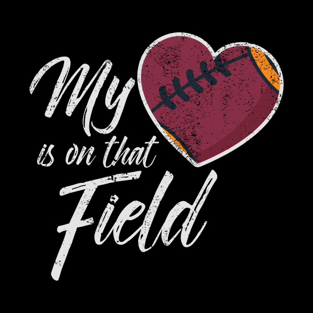 Football Mom Shirt Personalized - My Heart Is On That Field Personalized Football Mom T-shirt Football Mom Shirt Custom With Number Game Day by johnii1422