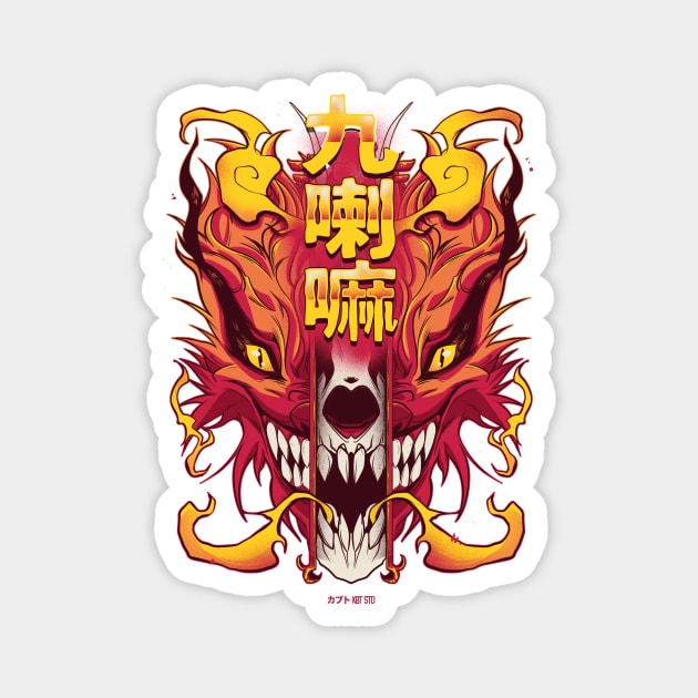 Skull Kurama Magnet by Kabuto_Store