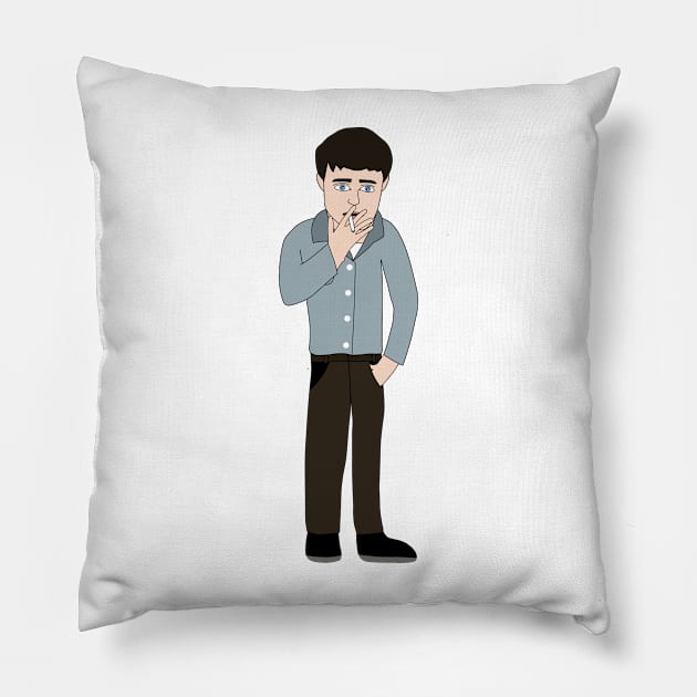 Ian Curtis Pillow by Heroes Inc.