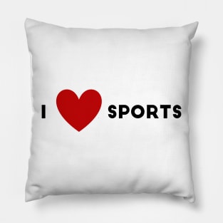 I Heart Sports Pillow