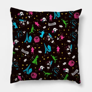 Broadway Musicals Pattern Pillow