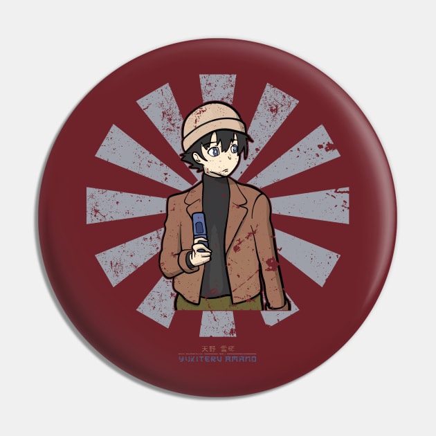 Yukiteru Amano Retro Japanese Future Diary Pin by Nova5