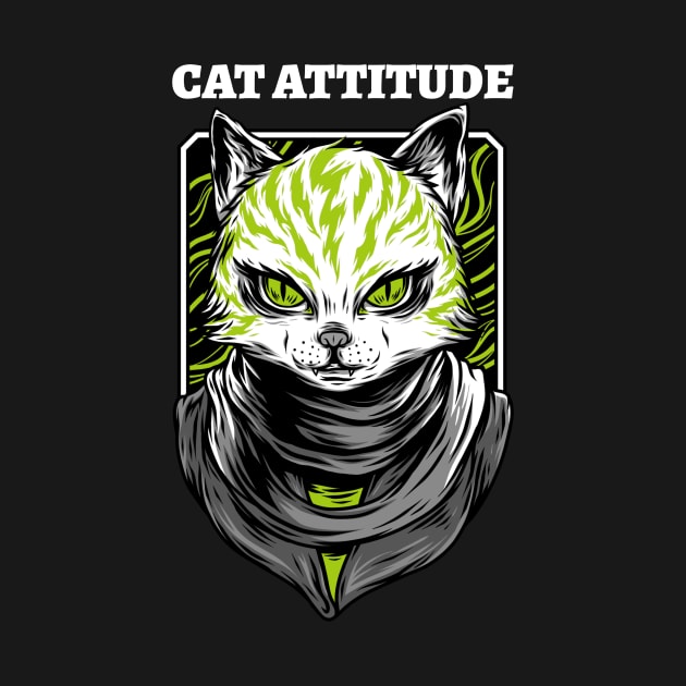 Angry cat attitude by Purrfect Shop