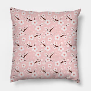 Cherry Blossoms Flowers - Floral Pattern Pillow