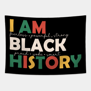 I am Black History BLM Black History Month Gift Tapestry