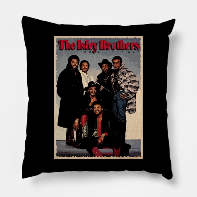 Groove of the Gods The Isley Vintage Music Scenes Apparel Pillow by Iron Astronaut