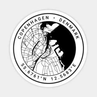 Copenhagen Map Magnet