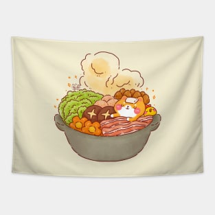 Shiba Inu Hotpot Tapestry