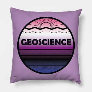 Genderfluid Pride Geoscience Cross Section Pillow