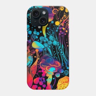 Neon mushrooms 2 Phone Case