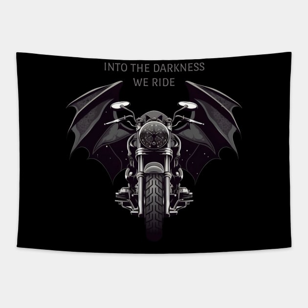 Into The Darkness We Ride Tapestry by loskotno