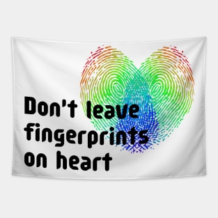 heart fingerprints Tapestry