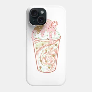 christmas gingerbread peppermint shake Phone Case