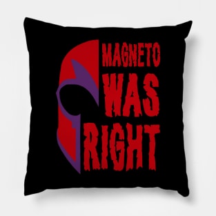 Magneto Was Right - A Divided World Pillow