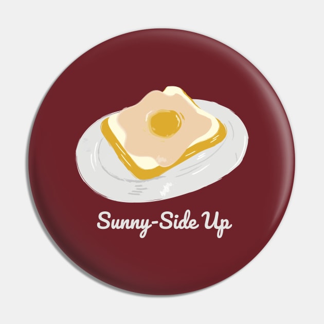 Sunny side-up egg Pin by 1stofjanuary