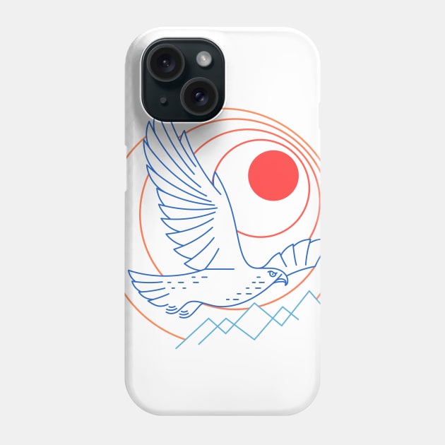 Wild and Free as the Hawk's Flight Phone Case by Sachpica