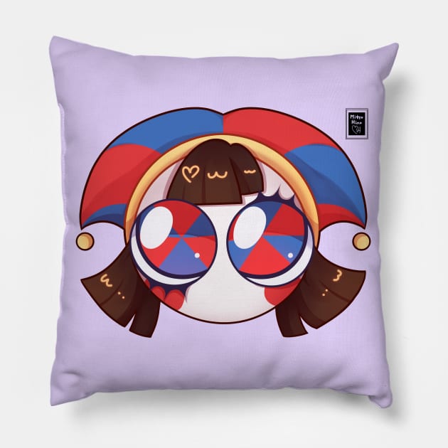 Cute Pomni Icon Pillow by MitsuDai