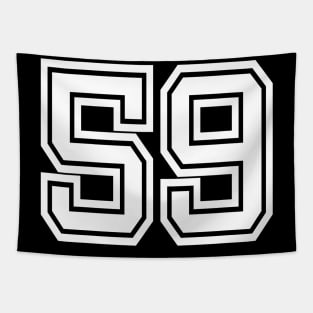 Number 59 for a sports team, group, or community T-Shirt Tapestry