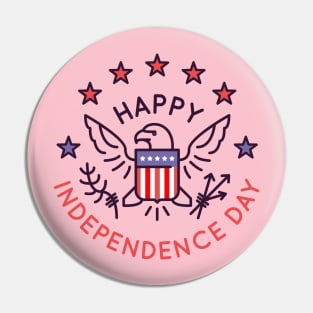 Independence Day american flag Pin