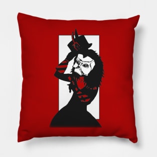 Courting the Crimson Queen Pillow